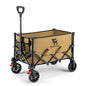220lbs Foldable Utility Wagon with 360° Swivel Wheels