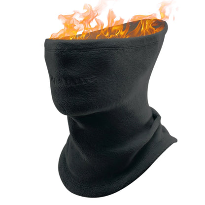 Double-Sided Fleece Integrated Face and Neck Warmer for Ultra Comfort