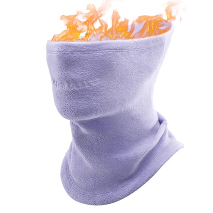 Double-Sided Fleece Integrated Face and Neck Warmer for Ultra Comfort